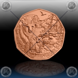 5 EVRO AVSTRIJA 2014 "ZAKLADI ARKTIKE - POLARNI MEDVED" UNC